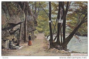 Woman Looking Towards The River, Bodetal i. Harz, Germany, 1900-1910s