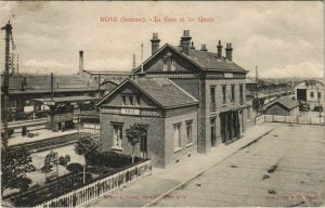 CPA ROYE La Gare et les Quais (19382)