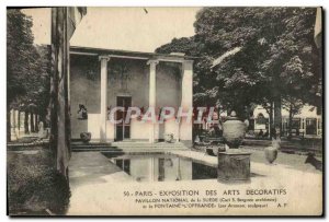 Old Postcard Exposition des Arts Decoratifs Paris internatonal 1925 Sweden Pa...