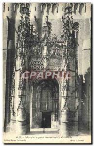 Old Postcard Albi Canopy and Inner Door of the Cathedral