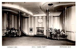 R.M.S. Queen Mary  ,Entrance hall , Promenade Deck