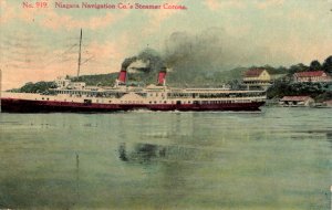 New York - Niagara Navigation Company's Steamer Corona - in 1909