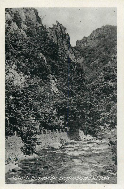 Germany Bodetal Blick von der Jungfernbrucke bei Thale