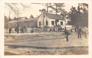 Southern Pines, North Carolina RPPC Croquet Game 1930 Vintage Photo Postcard