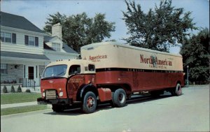 North American Van Lines Moving Truck Ad Advertising Vintage Postcard