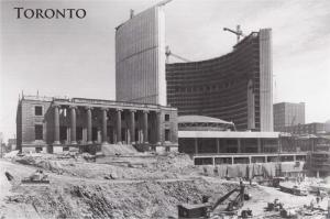 New City Hall Construction Toronto 1964 Modern Postcard