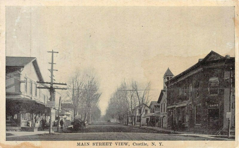 CASTILE NY~MAIN STREET-RALPH BOTTONE HIGH CLASS WOMEN & MEN SHOES~1917 POSTCARD  