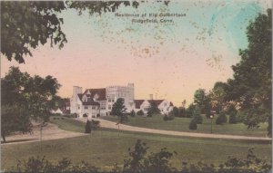 Postcard Residence of Ely Culbertson Ridgefield CT