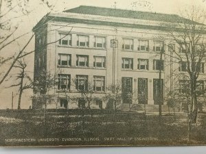 Vintage Postcard Northwestern University Evanston Illinois Swift Hall Engineerin