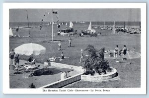 La Porte Texas TX Postcard Houston Yacht Club Shoreacres c1940 Vintage Antique