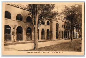 c1940s Stadium Dartmouth College Building Exterior Hanover NH Unposted Postcard