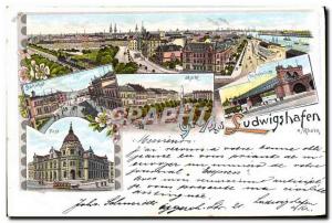 Old Postcard Gruss Aus A Ludwigshafen Rhein