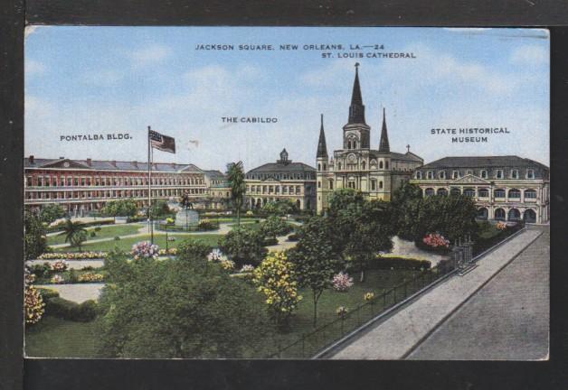 Jackson Square,New Orleans,LA Postcard 