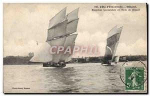 Postcard Old boat stranded cancalaises Bisquines Dinard Dinard