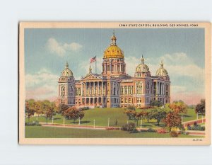 Postcard Iowa State Capitol Building, Des Moines, Iowa, USA