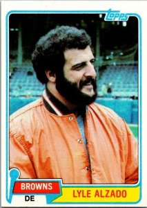 1981 Topps Football Card Lyle Alzado Cleveland Browns sk60103