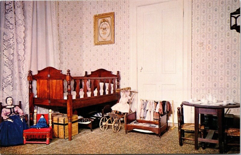 Childrens Play Room Bowers Mansion Reno Carson City Nevada NV Postcard VTG UNP  