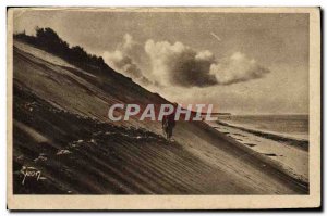 Old Postcard Cote d & # 39Argent dunes of Pilat Slopes of Sabloney