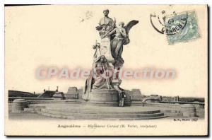 Postcard Old Angouleme Monument Carnot