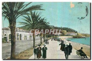 Old Postcard French Riviera Nice Quai du Midi