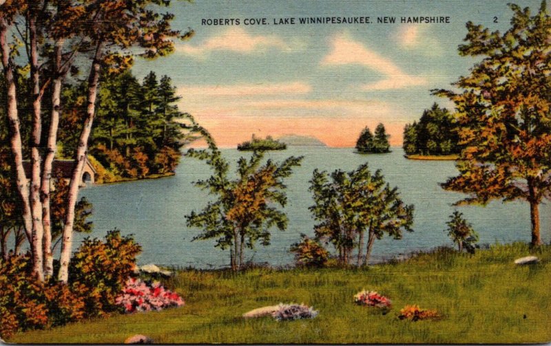 New Hampshire Lake Winnipesaukee Roberts Cove 1945