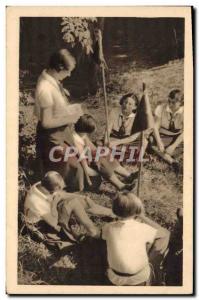 Postcard Old Scout Jamboree Scouts Scouting The Chieftain speaks