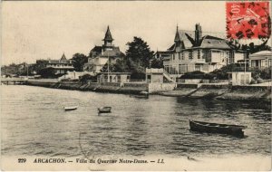 CPA ARCACHON-Villa du Quartier Notre Dame (27849)