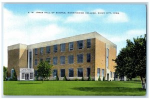 c1940 Jones Hall Science Morningside College Sioux City Iowa IA Vintage Postcard