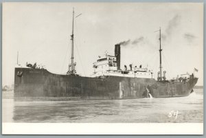 STEAMSHIP NANTUCKET VINTAGE REAL PHOTO POSTCARD RPPC