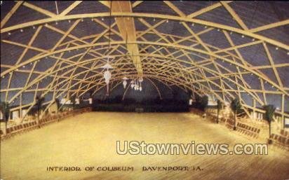 Interior of Coliseum - Davenport, Iowa IA