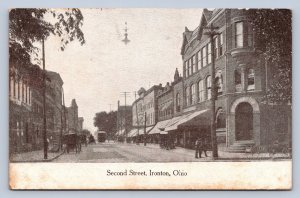 J94/ Ironton Ohio Postcard c1910 Second Street Stores Lawrence County 147