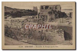 Old Postcard Egypt Egypt Com Ombo temple Together