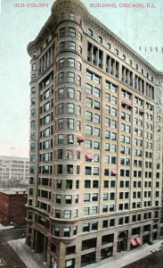 1908  Old Colony Building, Chicago, Illinois Divided Back Postcard