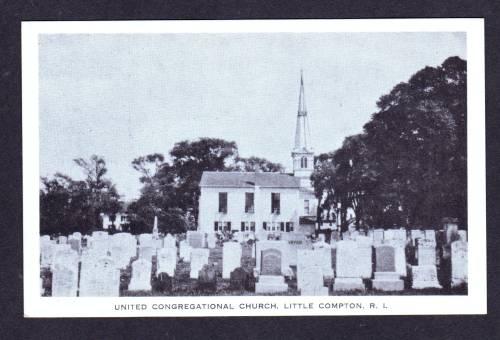 RI Cemetery & Church LITTLE COMPTON RHODE ISLAND PC