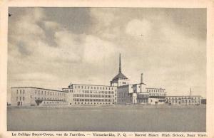 Victoriaville Quebec Sacred Heart High School Antique Postcard K42981