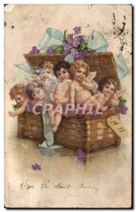 Old Postcard Fantasy Angels