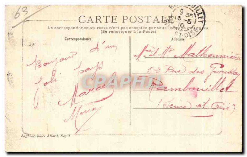 Royat - Hotel des Sources - Old Postcard