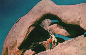 Vintage Postcard Arch Rock Joshua Tree Rock Formation Monument California CA