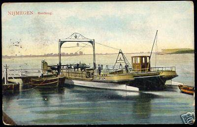 netherlands, NIJMEGEN, Gierbrug (1910) Ferry-boat