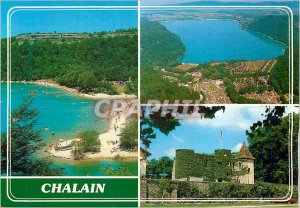 Postcard Modern Field and Lake Chalain (Jura) Franche Comte Images