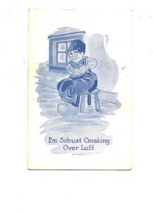 Little Dutch Boy, Croaking over Luff, Romance, KIds Humour, Used 1912