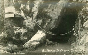 Art Ray #1628 Entrance Oregon Caves 1950s RPPC Photo Postcard 20-8705