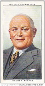 Wills Cigarette Card Radio Personalities 2nd Series No 6 Sydney Baynes