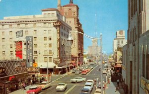 Central Avenue PHOENIX Arizona Street Scene, Hotel c1950s Vintage Postcard