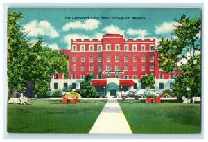 c1940's The Kentwood Arms Hotel Springfield Missouri MO Vintage Postcard