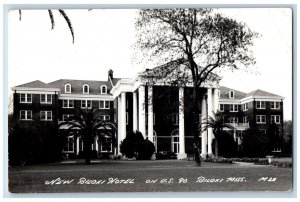 Biloxi Mississippi MS Postcard RPPC Photo New Biloxi Hotel Building c1940's