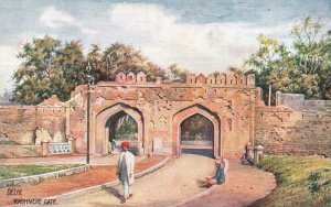 Vintage Postcard Kashmere Gate Delhi Looking From Ridge Oilette Raphael Tuck