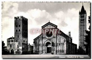Postcard Old Verona St. Zeno Basilica The Basilica of St Zeno St Zeno Basilica
