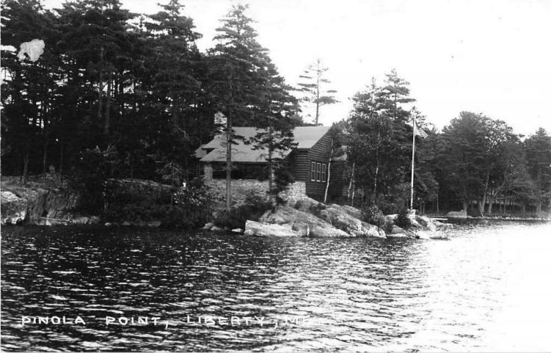 Liberty Maine Pinola Point Real Photo Antique Postcard J52559