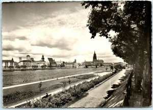 Postcard - View from Sachsenhäuser Ufer to the City, Frankfurt am Main, Germany 